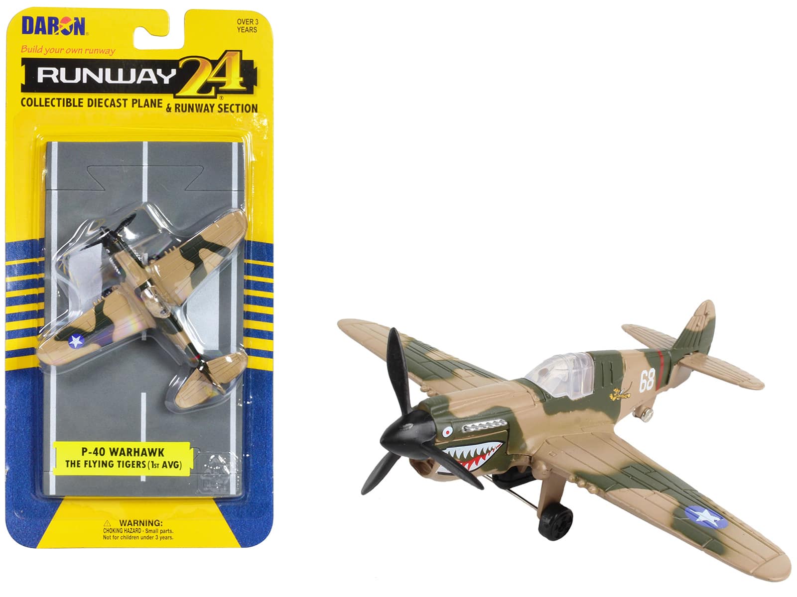 Curtiss P-40 Warhawk Fighter Aircraft Camouflage with Runway Section Diecast Model Airplane by Runway24 price history on PriceWatchPro