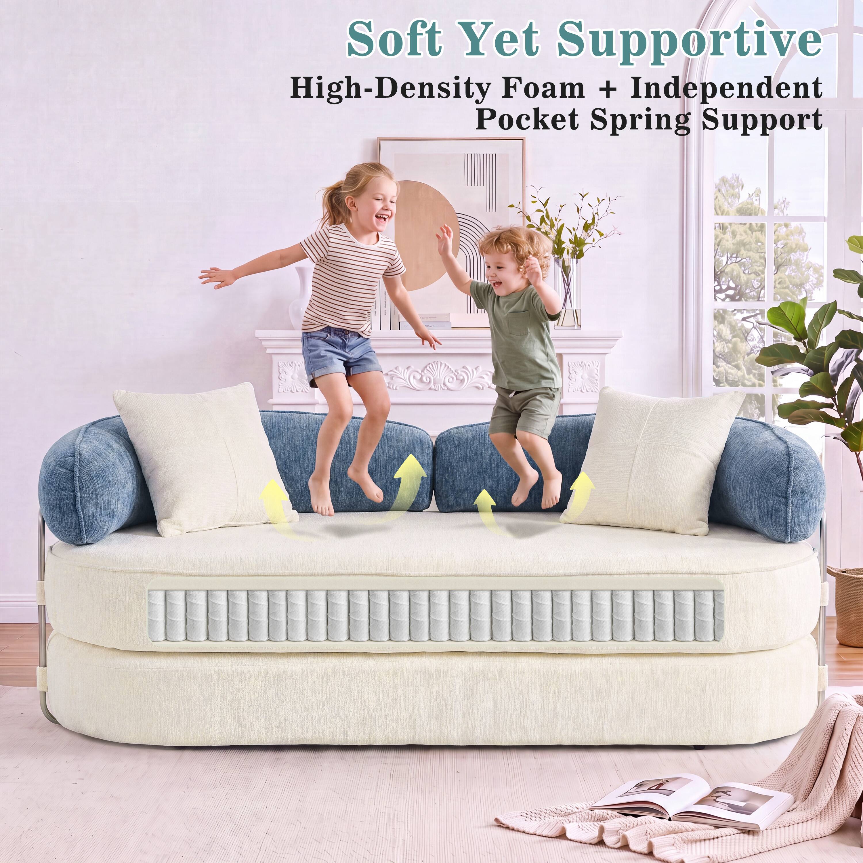 Soft Yet Supportive  
High-Density Foam + Independent Pocket Spring Support