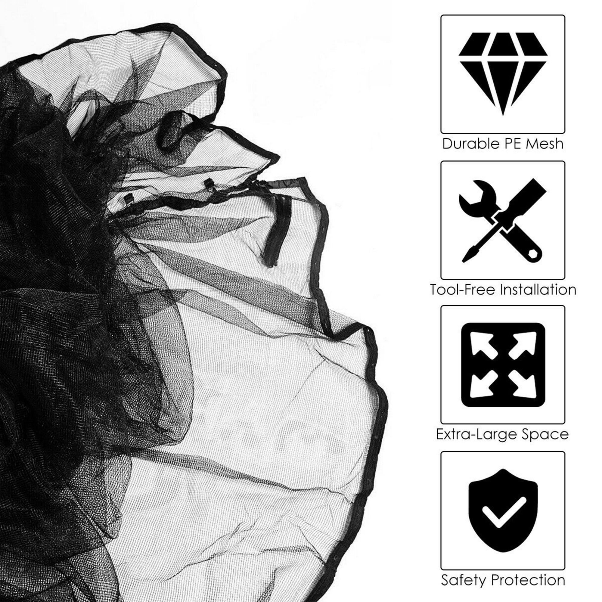 - Durable PE Mesh
- Tool-Free Installation
- Extra-Large Space
- Safety Protection