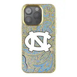 Keyscaper - NCAA - North Carolina Tar Heels Paisley Bling iPhone Case - 15 - Gold