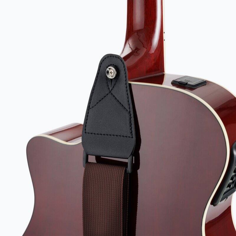 Left. On Stage Stands - On Stage GSA10 Guitar Strap - Black.