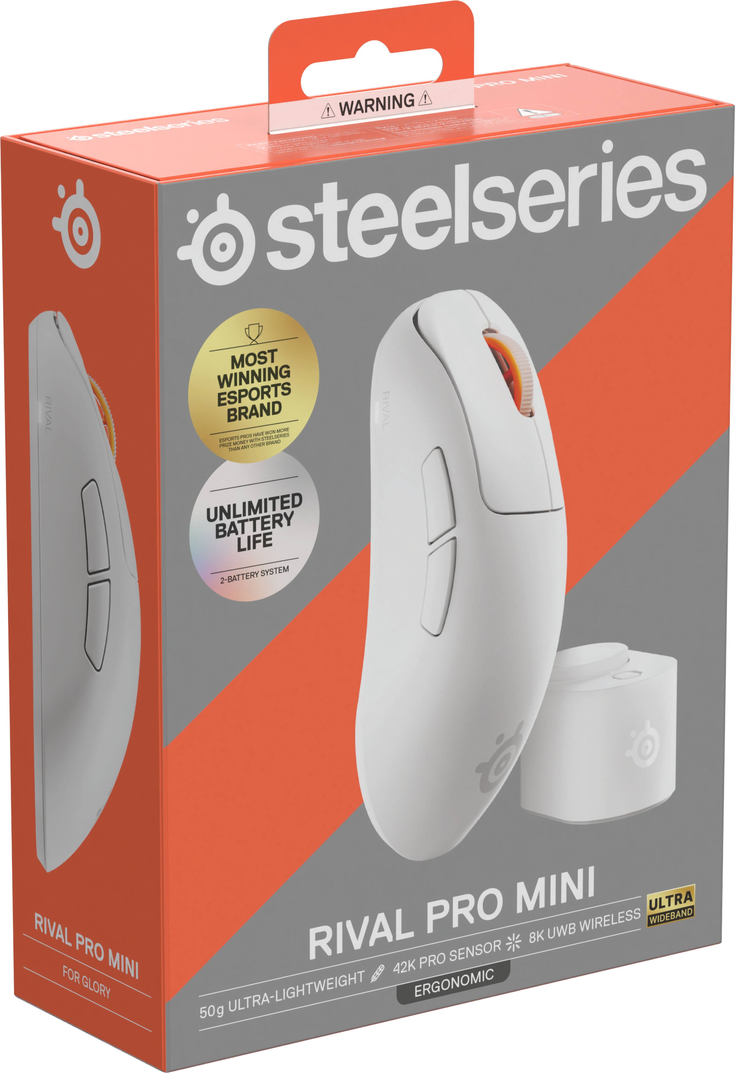 PRO MINI WARNING @steelscries steelseries MOST WINNING ESPORTS RIVAL BRAND MORE RIVAL MADE DON ESPORTE PEACHE TECLORIES MONUT SPETH BISANO PROTEIN JUNY DIME DRANK

UNLIMITED BATTERY LIFE 2-BATTERY SYSTEM

RIVAL PRO FOR MINI GLORY

PRO MINI ULTRA WIDEBAND UWB WIRELESS RIVAL PRO SENSOR 8K 42K ULTRA-LIGHTWEIGHT ERGONOMIC 50g
