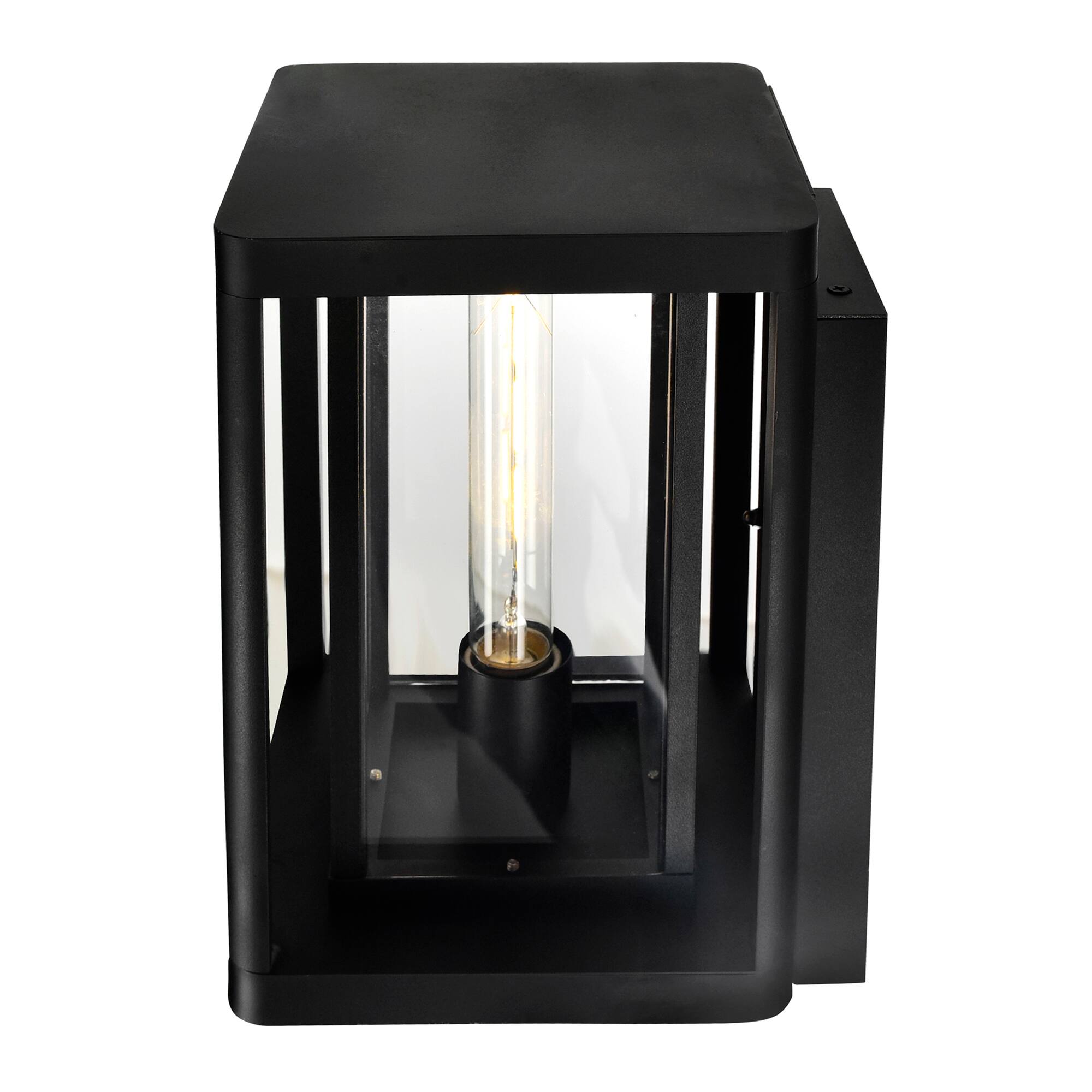 Alt View 1. CWI Lighting - Mulvane 1 Light Black Outdoor Wall Light - Black.
