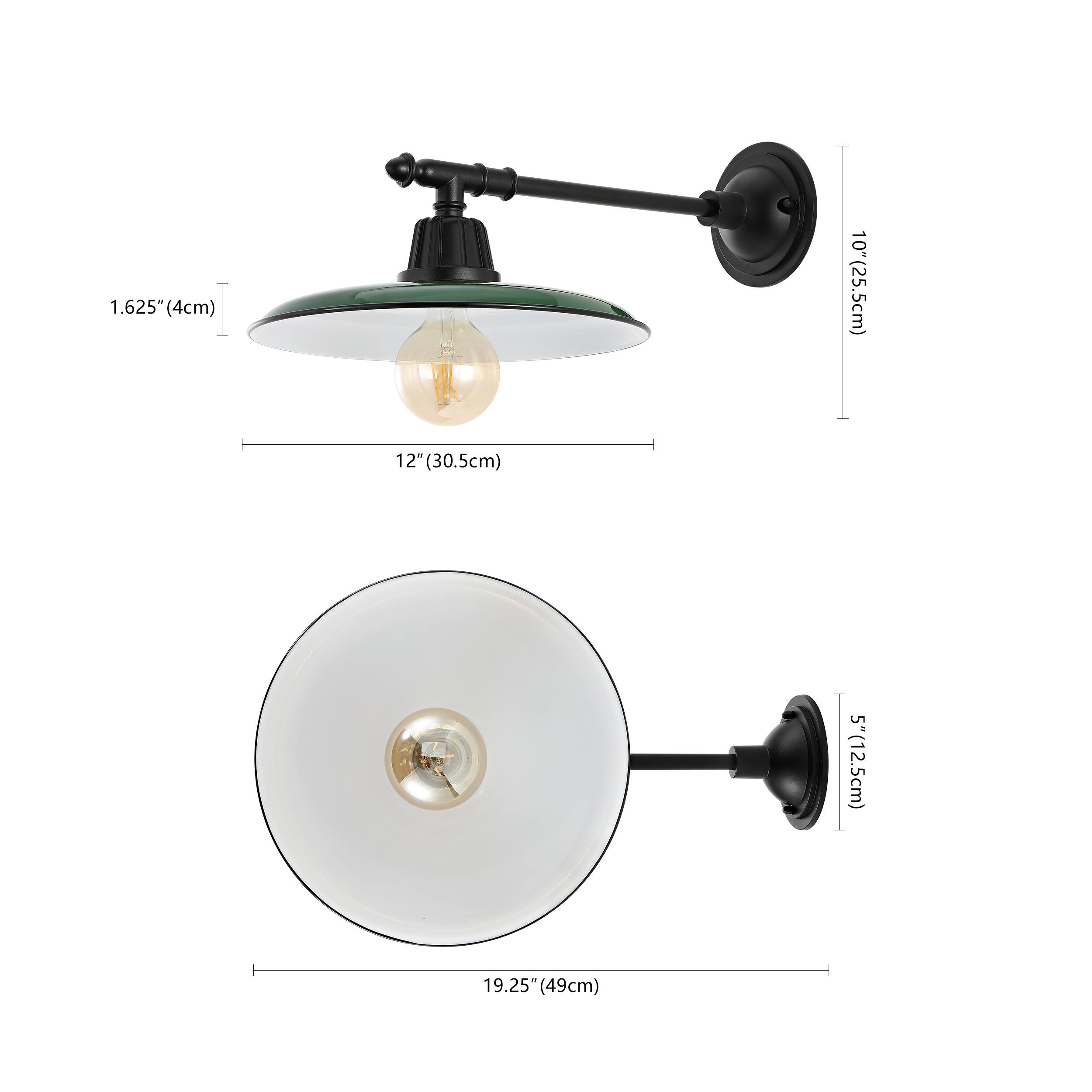 1.625" (4cm)  
10" (25.5cm)  
12" (30.5cm)  
5" (12.5cm)  
19.25" (49cm)