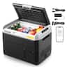 VEVOR - 12 Volt Car Refrigerator, 31.7QT/30L Car Fridge, Portable Electric Cooler with -4℉~68℉ Adjustable Temperature - Black