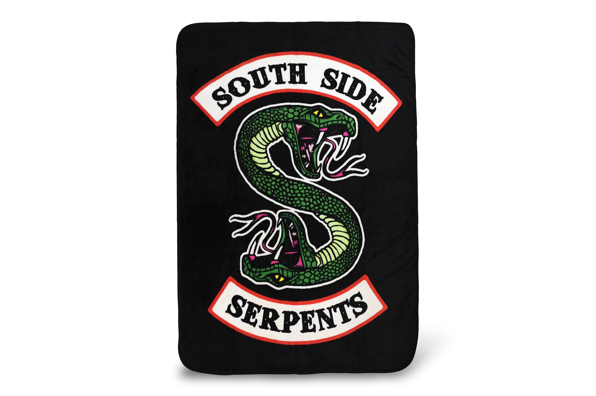 Just Funky - Riverdale Southside Serpents Fleece Throw Blanket | Measures 60 x 45 Inches - Black