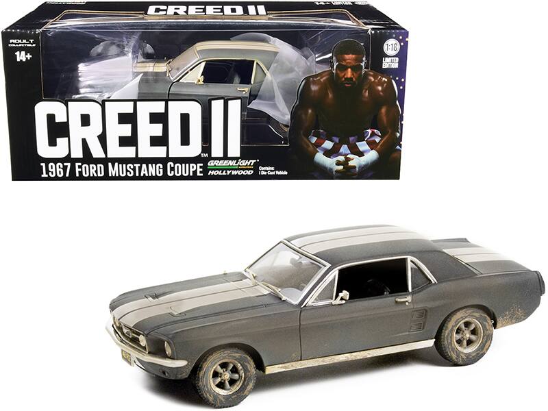 CREED II  
1967 FORD MUSTANG COUPE  
GREENLIGHT  
HOLLYWOOD  
1:18  
LIMITED EDITION  
14+  
ROULT  
14+