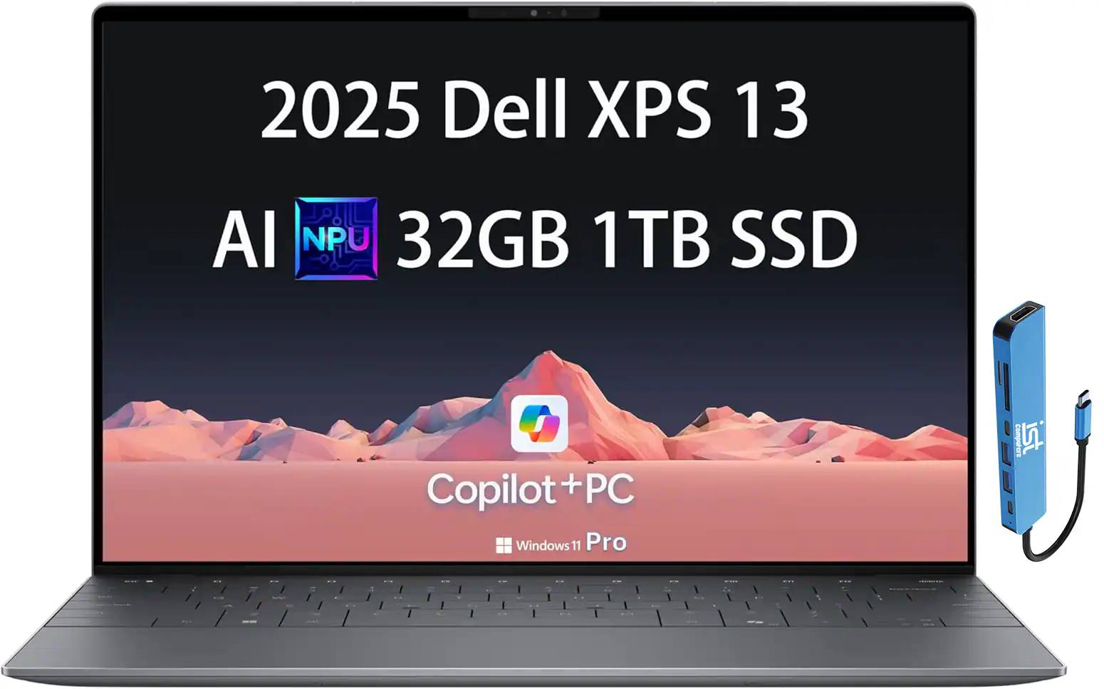 Dell - XPS 13 9345 13.4" WUXGA 120Hz Laptop - Qualcomm Snapdragon X Elite with 32GB Memory - 1TB SSD - Win 11 Pro