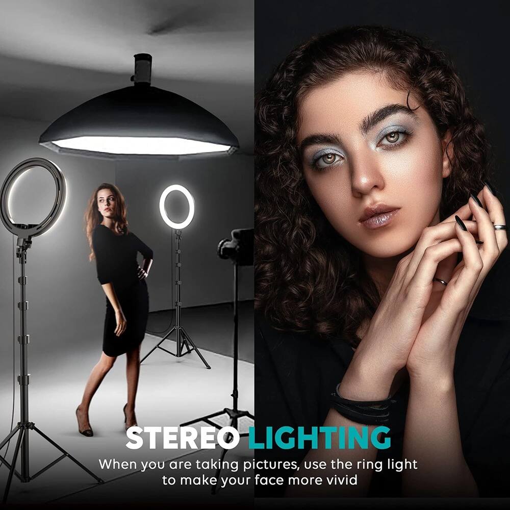 STEREO LIGHTING

When you are taking pictures, use the ring light to make your face more vivid
