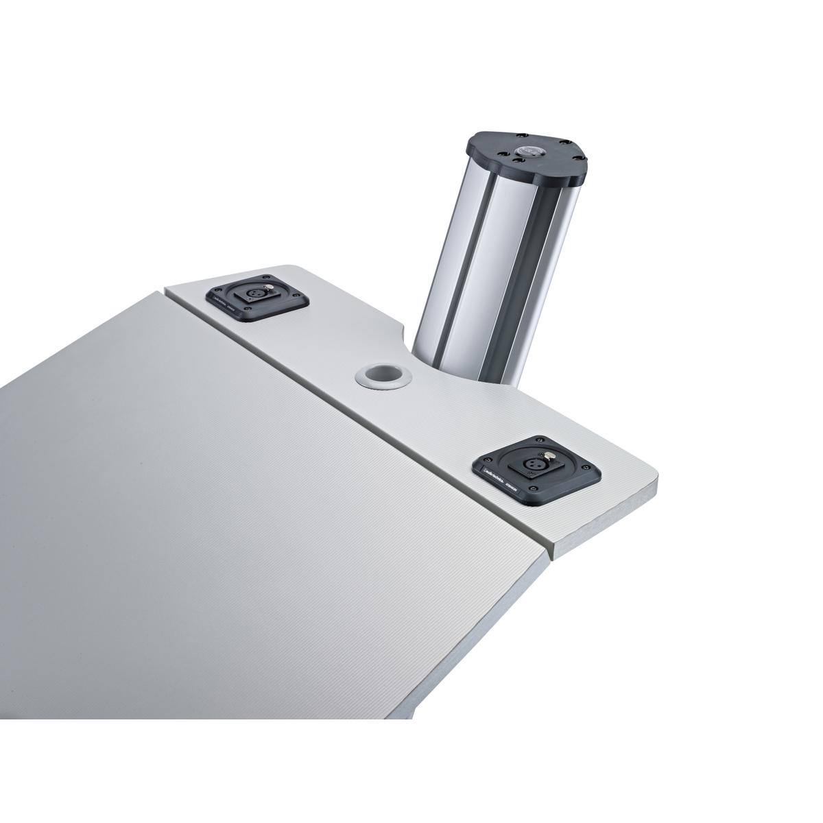 Alt View 1. K&M - K&M 12386 Ovation Pro Series Lectern, Silver - Silver.