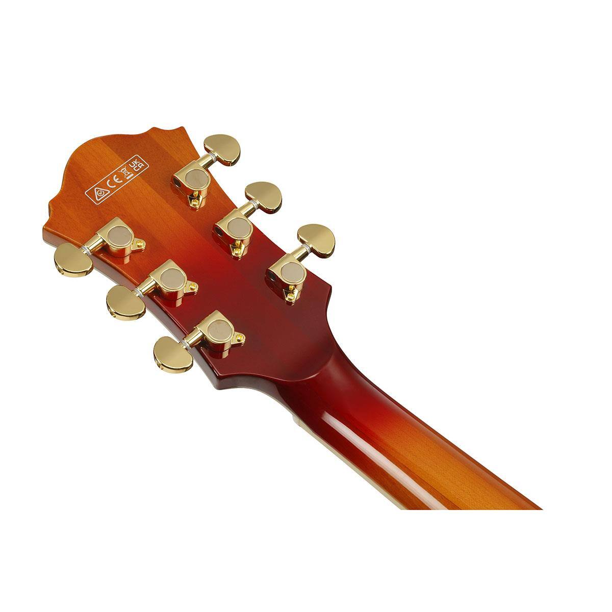 Alt View 8. Ibanez - Ibanez Artstar Series AF115 Electric Guitar, Aged Whiskey Burst.