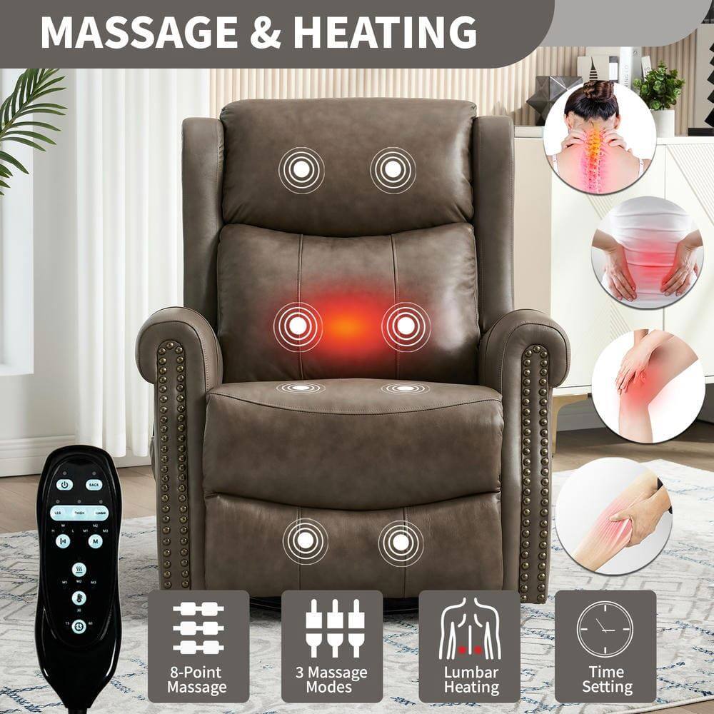 MASSAGE & HEATING

- 8-Point Massage
- 3 Massage Modes
- Lumbar Heating
- Time Setting