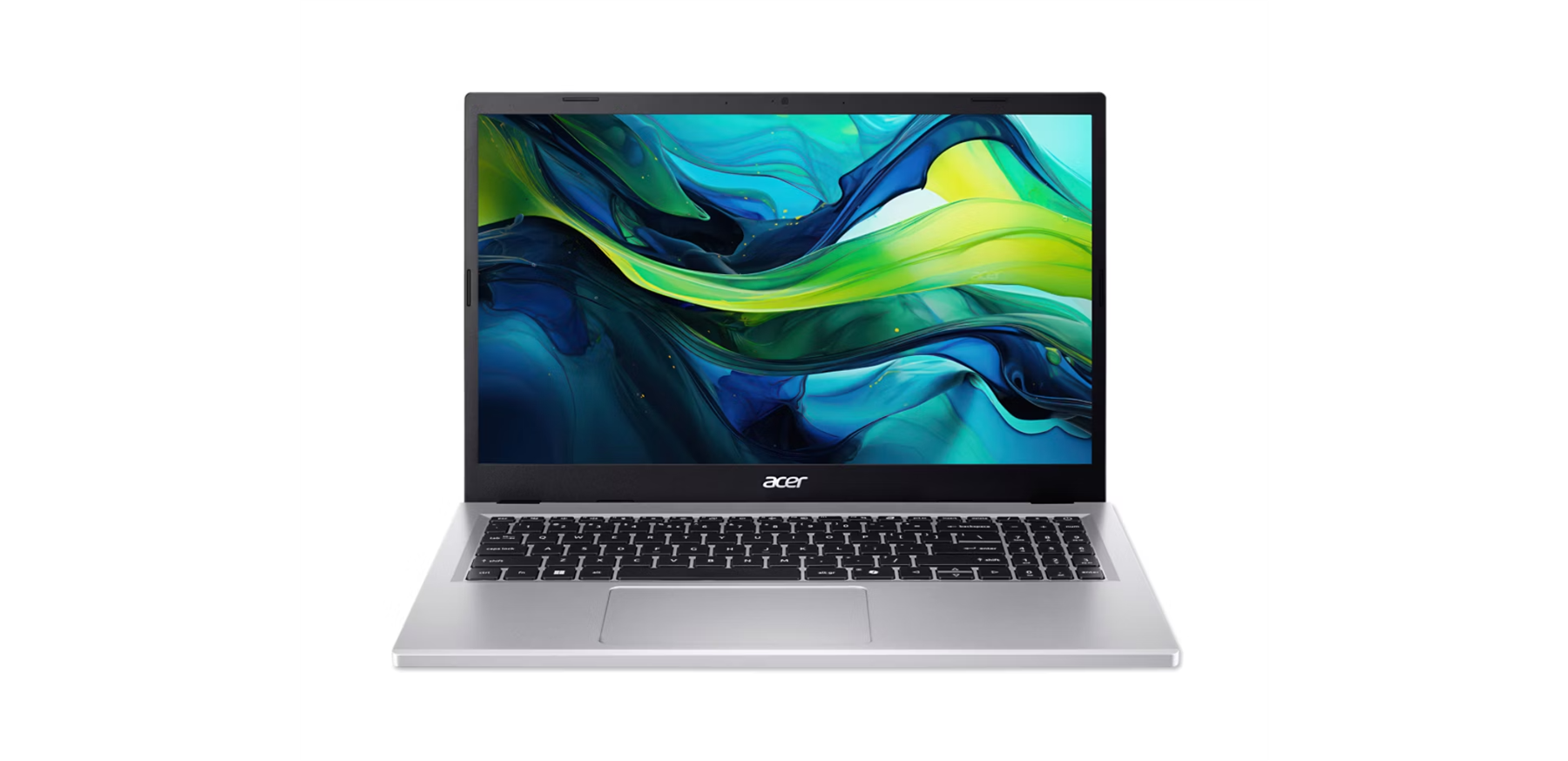 Angle. Acer - Aspire Go 15 15.6" FHD Ryzen 5 7520U 8GB 512GB SSD Windows 11 Home - Pure Silver.