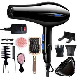 Morfone - 12pcs-in-1 Hair Drying Set. Quickly dries hair - Compact and portable, suitable for the whole family - Gift set.