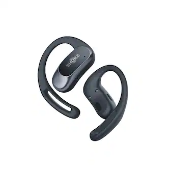 Front. Shokz - OpenFit Air Open-Ear True Wireless Earbuds - Black.