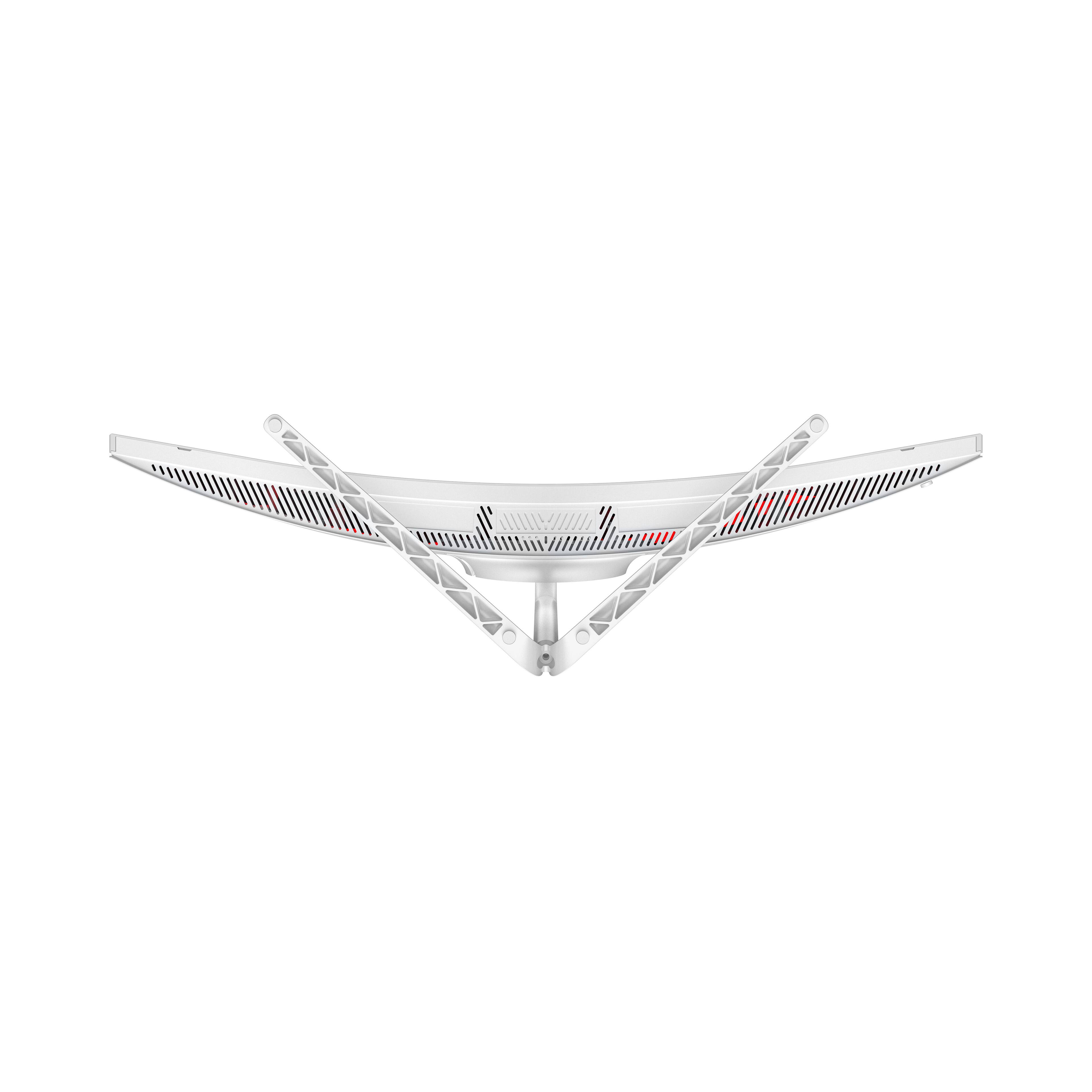 Alt View 4. Qian - Qian Curved Monitor. Ultrawide, 200Hz, 1080p FHD, HDMI, Display Port. Model QMC-VA30-02 - White.