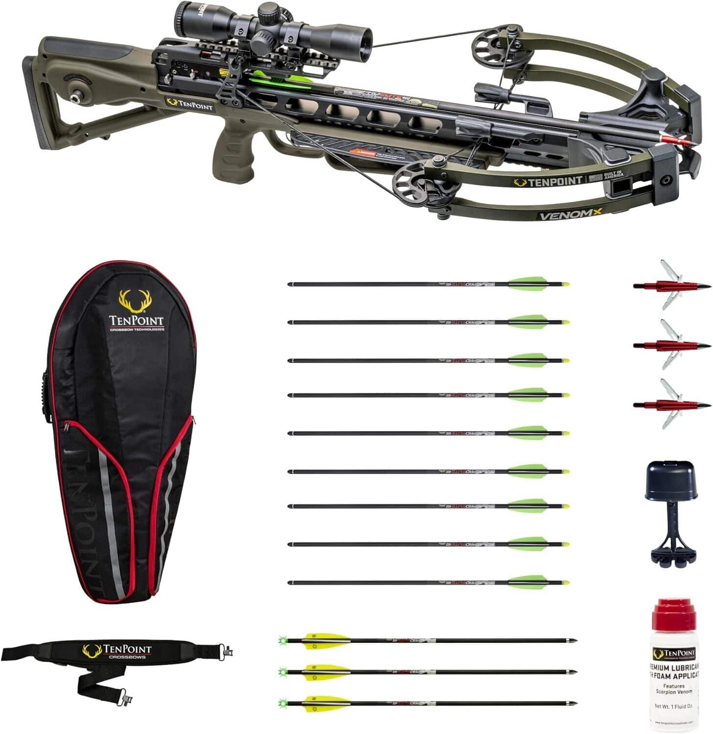 I MTA TENPOINT - ILS TENPOINT VENOM TENPOINT - TENPOINT - TENPOINT - TENPOINT TKUM LUBRICA FOAM APPLICA

Features:
- Snorgion Venum fur
- 1 F de

TENPOINT CROSSBOWS

VENOMX

TENPOINT CROSSBOWS

TENPOINT
PREMIUM LUBRICANT
Scorpion Venom
Net Wt. 1 Fl. Oz.
