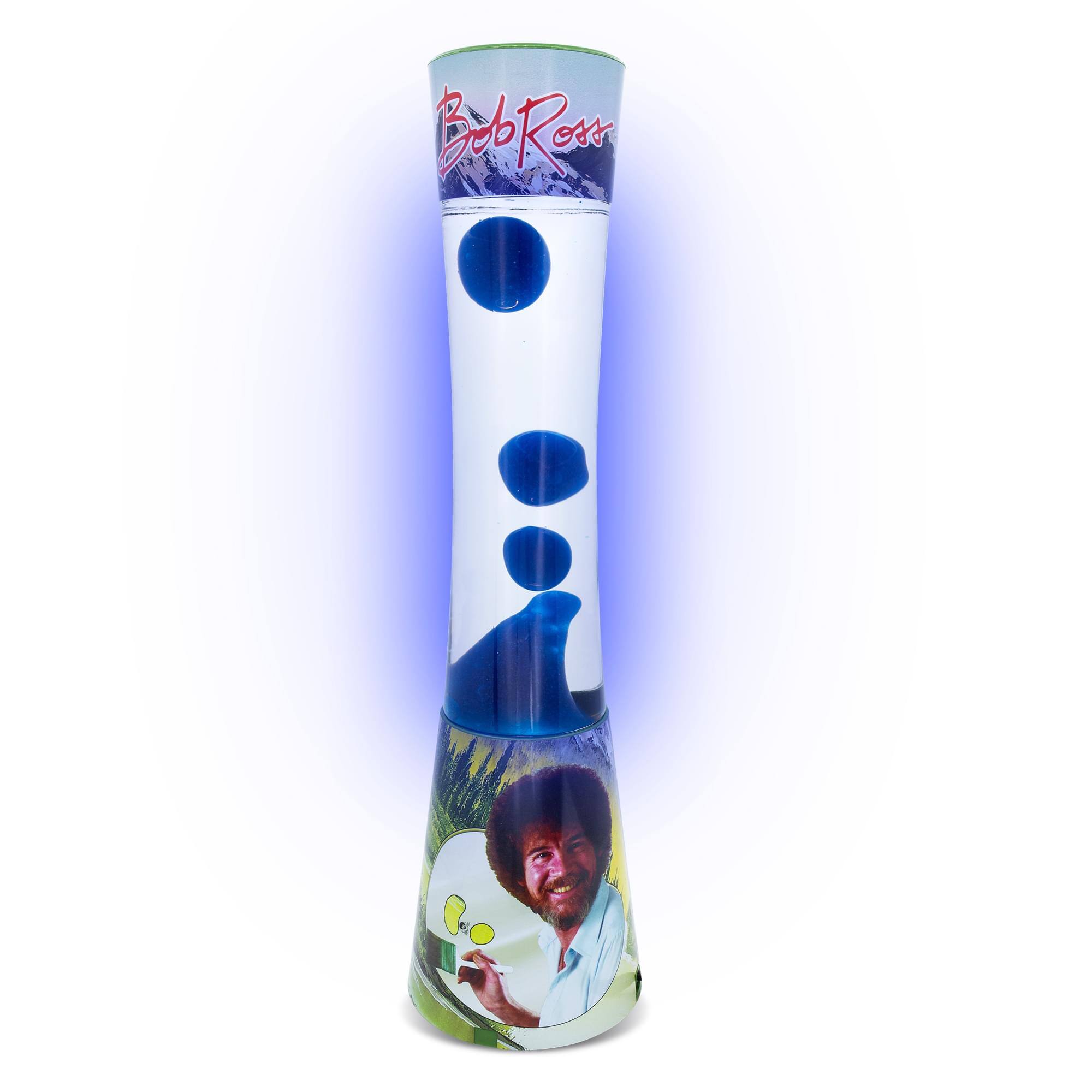Front. Toynk - Bob Ross Mountain Retreat Motion Mood Light | 16 Inches - Blue.