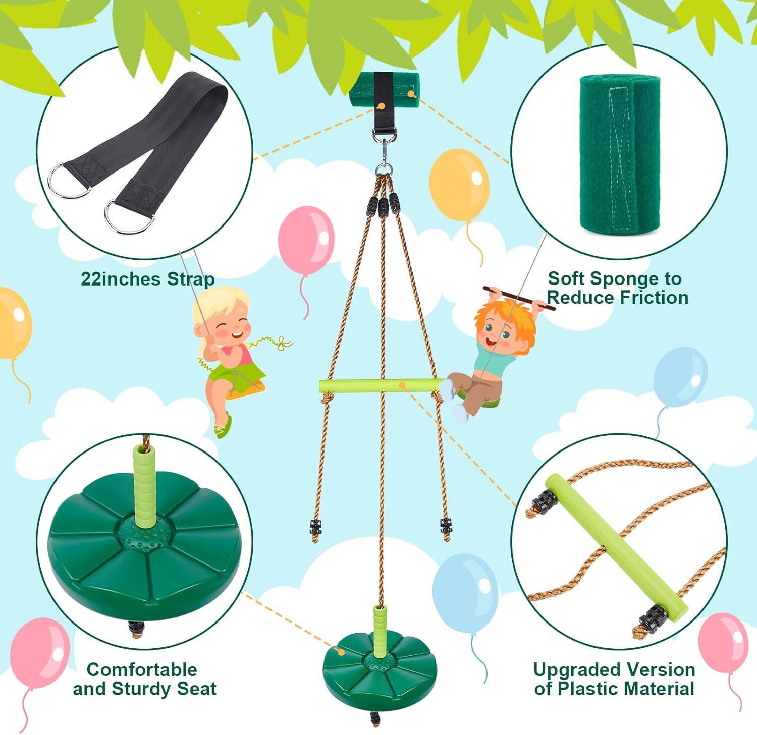 - 22 inches Strap
- Soft Sponge to Reduce Friction
- Comfortable and Sturdy Seat
- Upgraded Version of Plastic Material