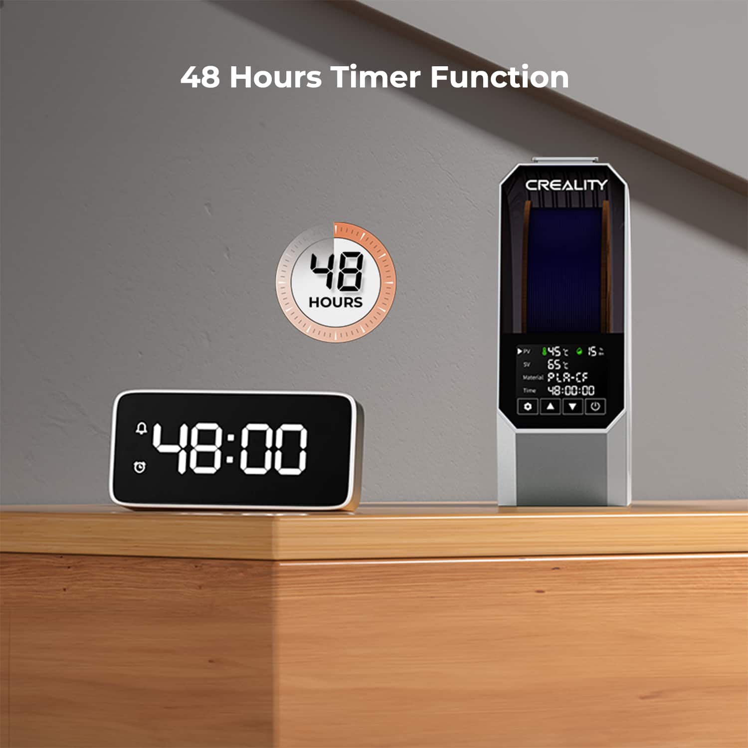 Alt View 15. Creality - Space Filament Dryer - Gray.