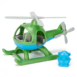 Green Toys - Helicopter & Bear Pilot - Green