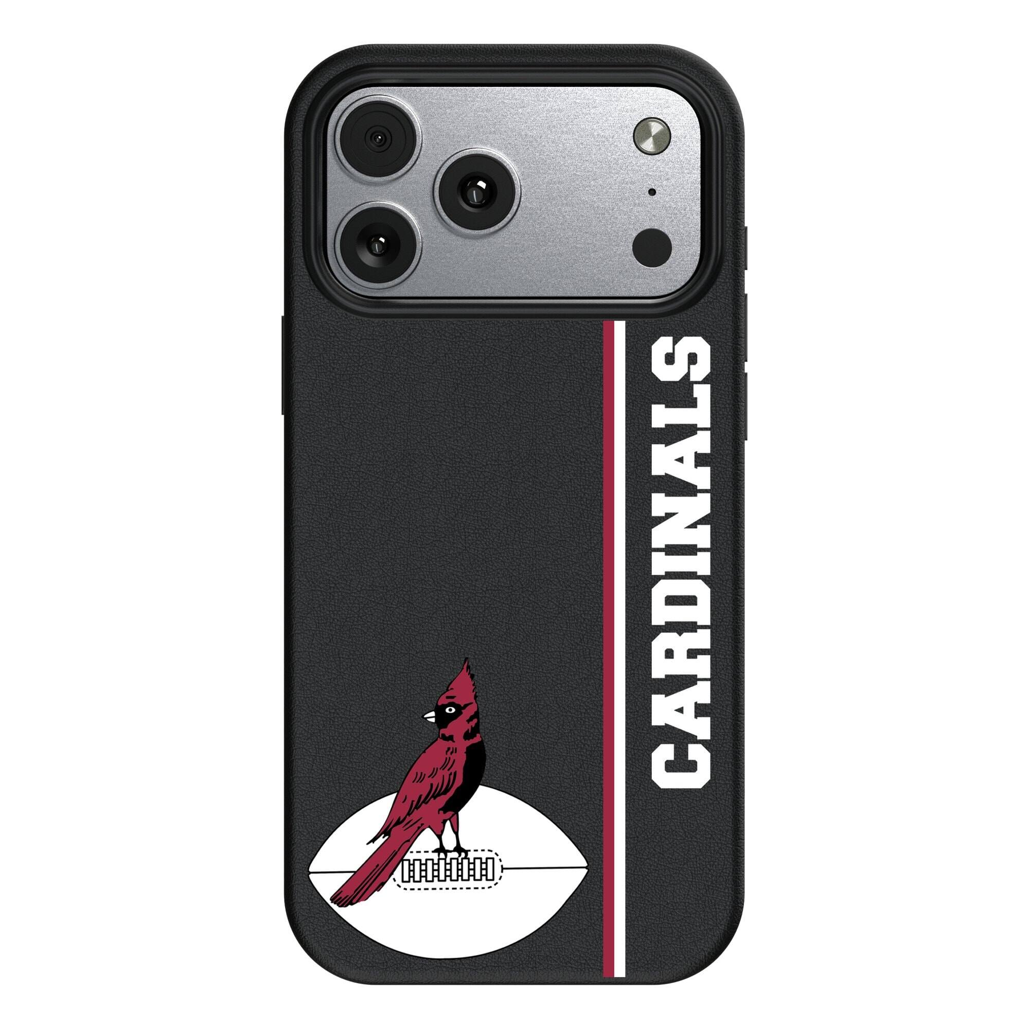 Front. Keyscaper - Chicago Cardinals Gridiron Classics iPhone Magnetic Bump Case - 15 - Black.