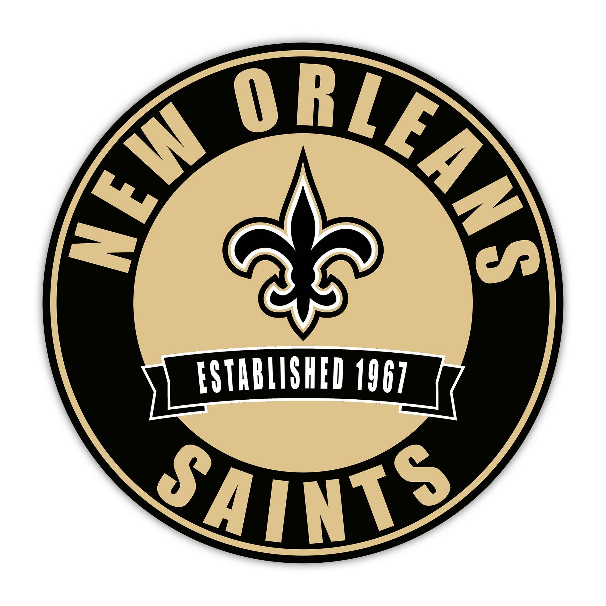 New Orleans Saints 24" Circle with Banner