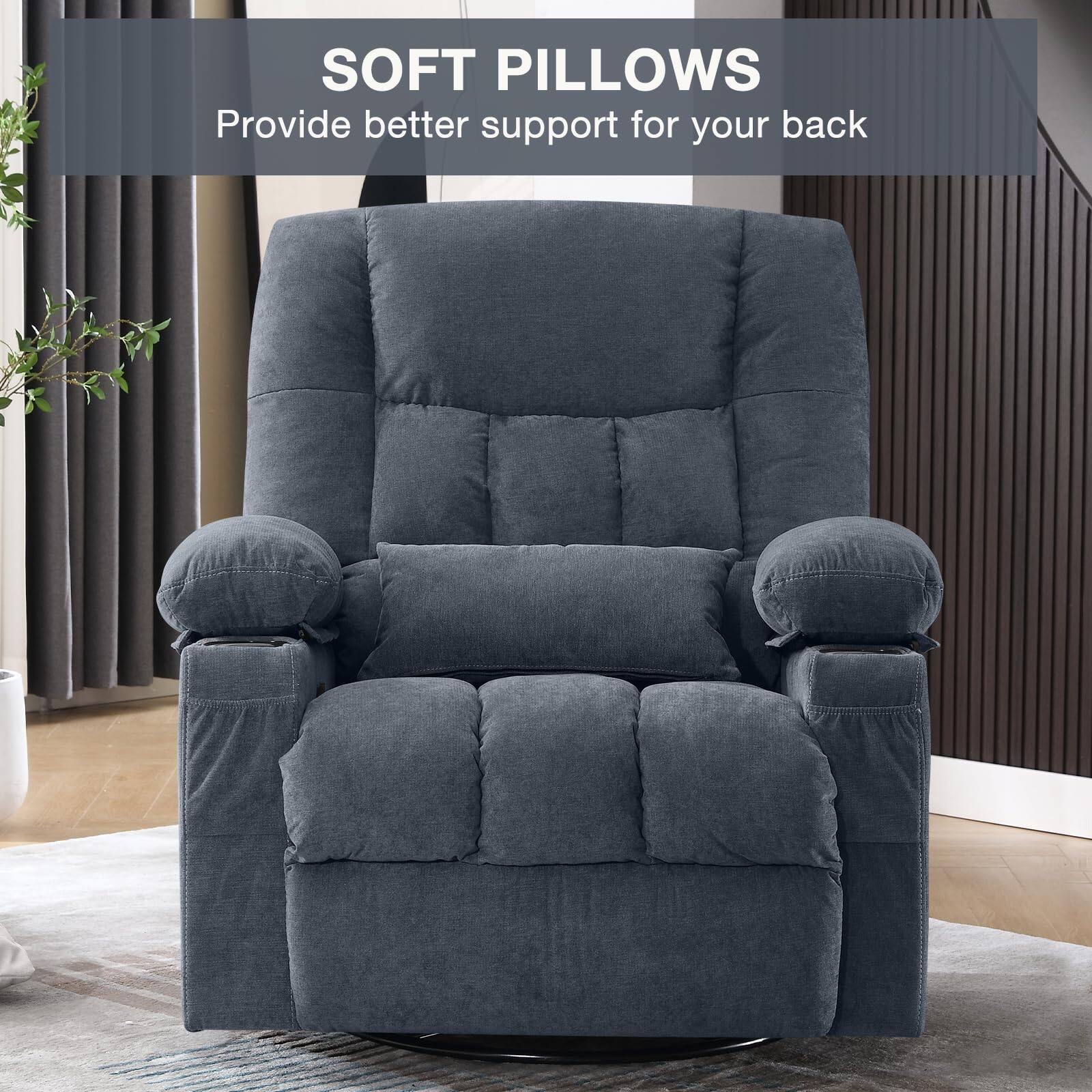 SOFT PILLOWS  
Provide better support for your back