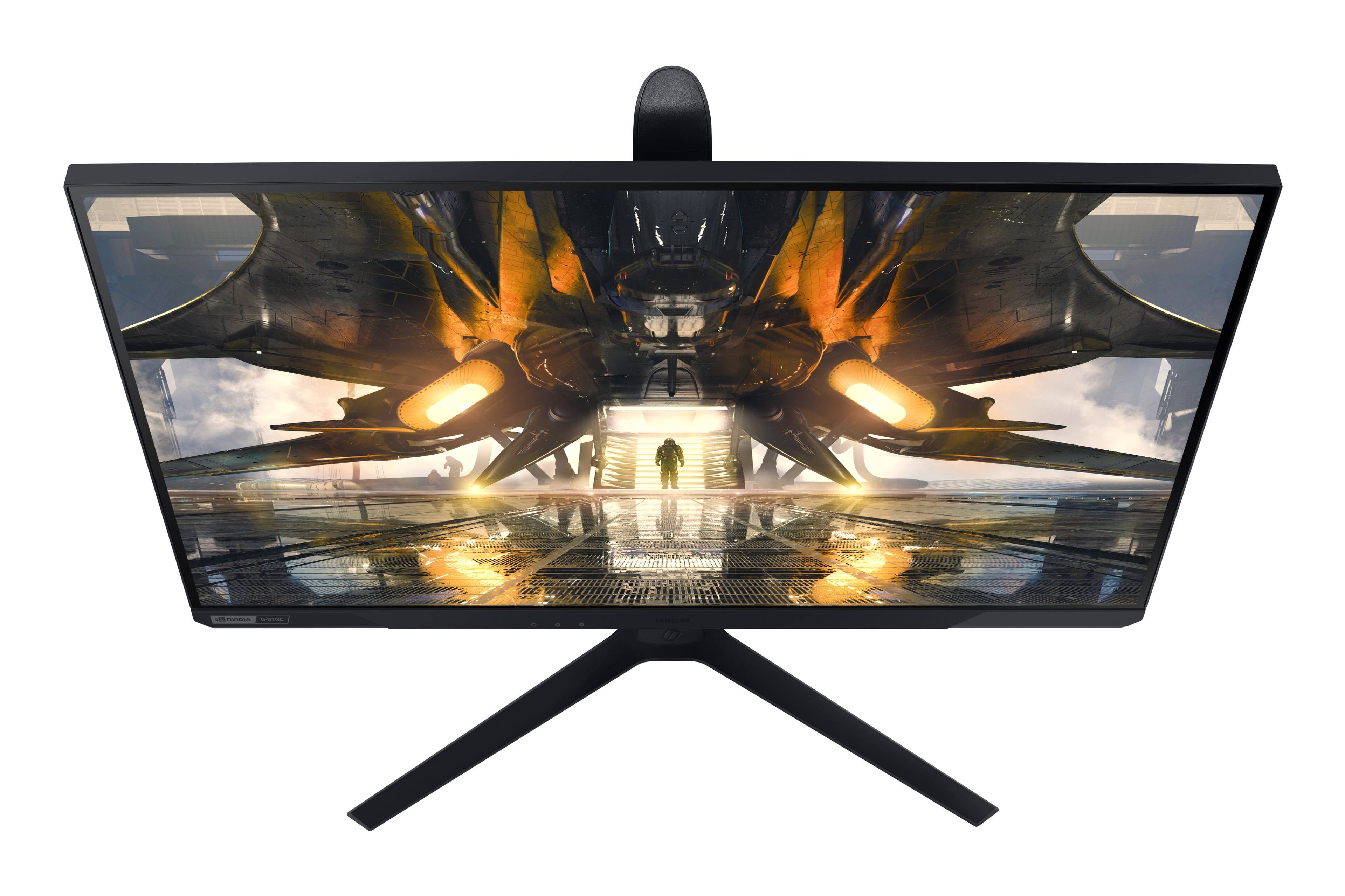 Alt View 26. Samsung - Odyssey 27” IPS LED QHD FreeSync Premium & G-Sync Compatible Gaming Monitor with HDR (Display Port, HDMI) - Black.