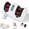 Angle. Costway - Shiatsu Foot Massager Kneading and Rolling Leg Calf Ankle with Remote White - White.