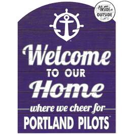 Jardine - Portland Pilots 16'' x 22'' Indoor/Outdoor Marquee Sign - Purple