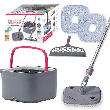 - BEST SPIN MOP TRUECLEAN MOP & BUCKET DELUXE SET
- True@Tidy
