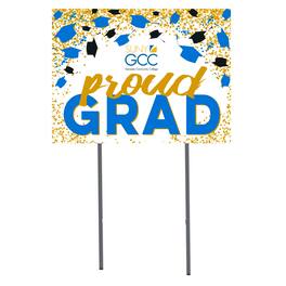 Jardine - SUNY Genesee Community College 18" x 24" Proud Grad Yard Sign - White