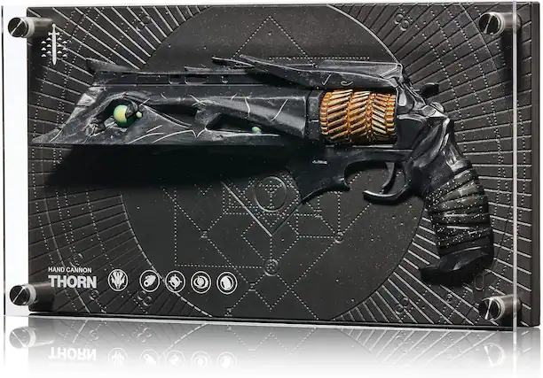 The text on the image is "HAND CANNON THORN."