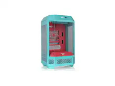 Front. Thermaltake - Thermaltake Tower 250 mITX; 2x120mm Fans; 360mm Rad; 360mm GPU; Dual Chamber; Mint Strawberry - Mint Strawberry.