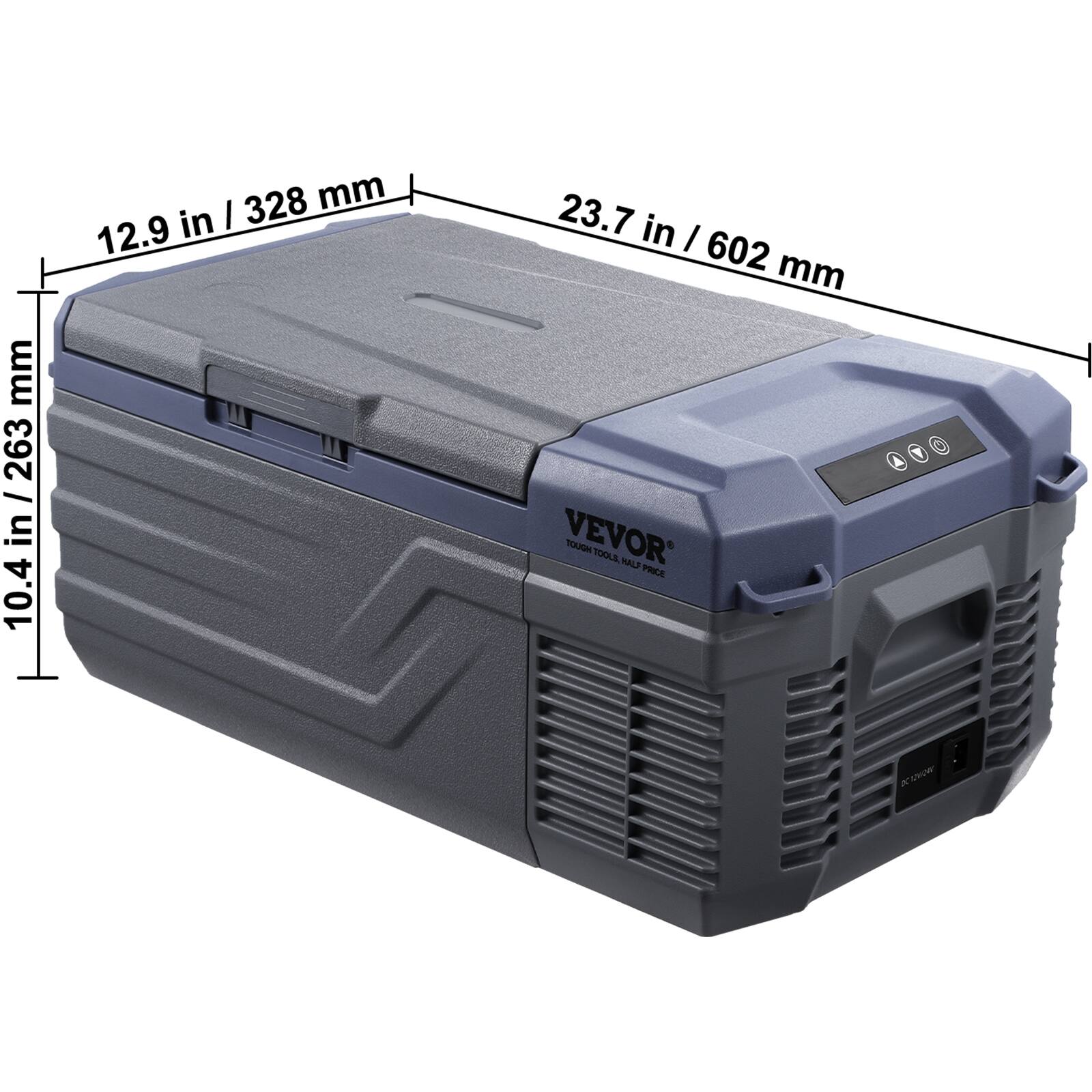 10.4 in / 263 mm
12.9 in / 328 mm
23.7 in / 602 mm
VEVOR TOOLS TOOLS HALF PRICE