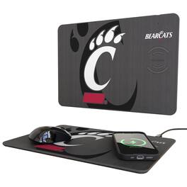 Keyscaper - Cincinnati Bearcats Wireless Charger and Mouse Pad - Multicolor
