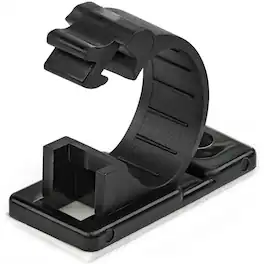 StarTech.com - StarTech 100 Self Adhesive Cable Management Clips - Ethernet/Network Cable/Office Desk Cord Organizer