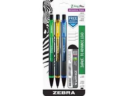 Zebra - Z-Grip Plus Mechanical Pencil, 0.7mm, #2 Hard Lead, 3/Pack (55403)