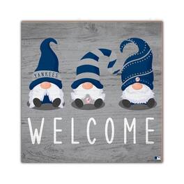 Fan Creations - New York Yankees 10'' x 10'' Welcome Gnomes Sign - Multicolor