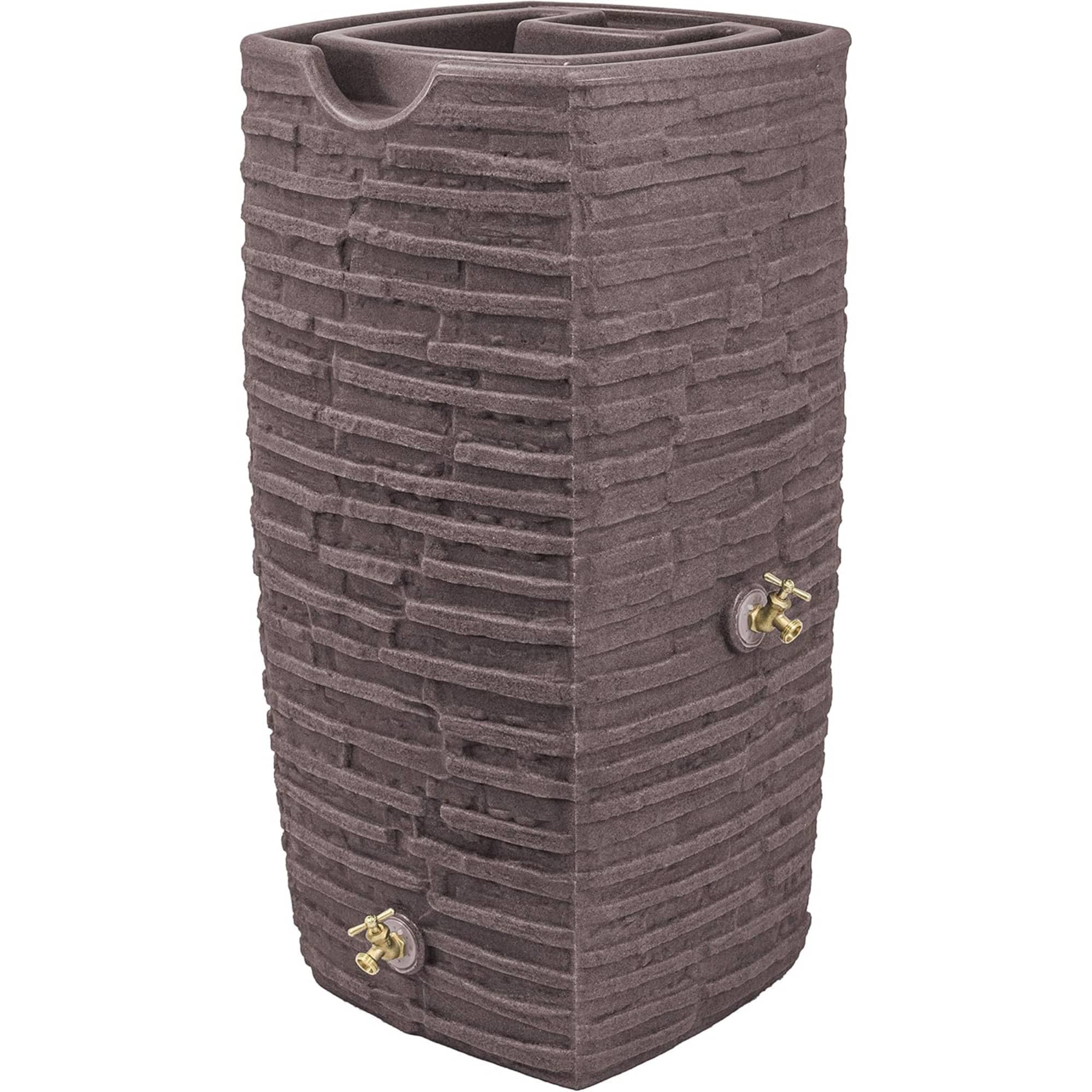 Good Ideas - Impressions Riverwalk 50 Gallon Rain Saver with Spigots - Red Brick price history on PriceWatchPro