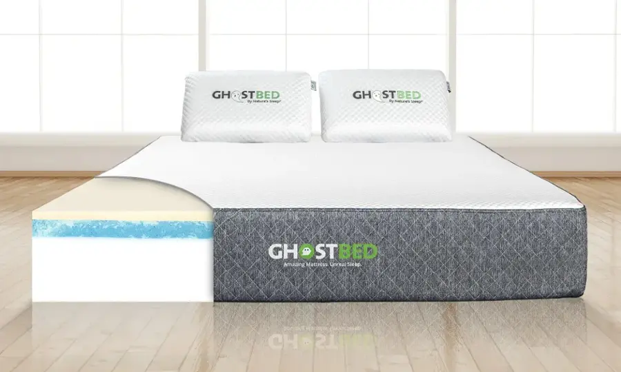 Alt View 18. Ghostbed - Classic 11" Profile MF Mattress-Queen - White.
