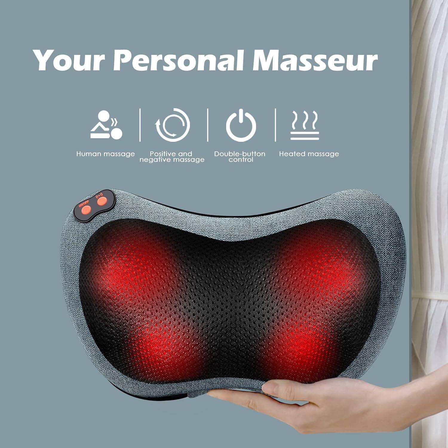 Your Personal Masseur

- Human massage
- Positive and negative massage
- Double-button control
- Heated massage