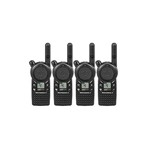 4 Pack of Motorola CLS1410 Two Way Radio Walkie Talkies (UHF) - Black
