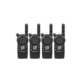 4 Pack of Motorola CLS1410 Two Way Radio Walkie Talkies (UHF) - Black