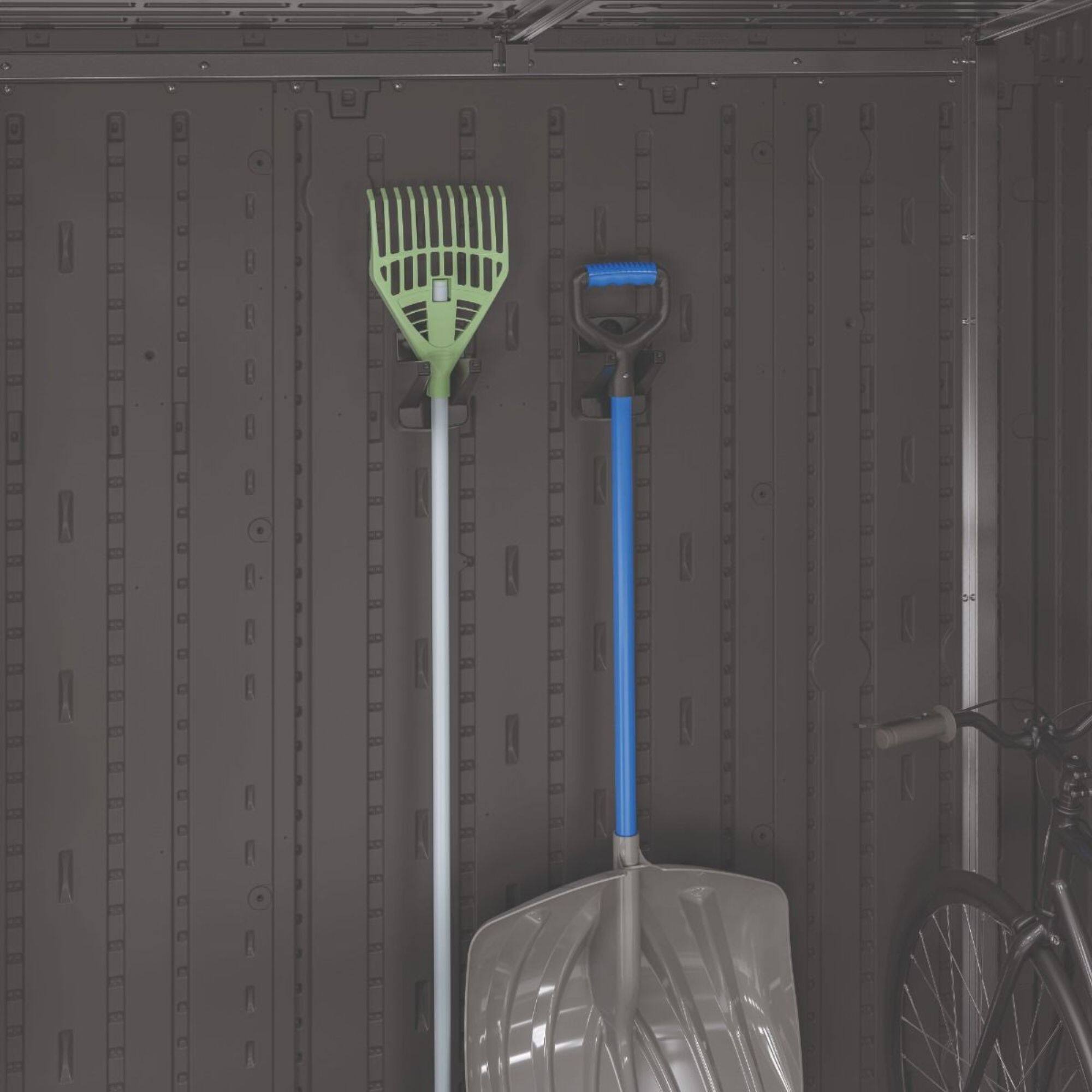 Alt View 1. Suncast - Suncast 2 Pack Compact Wall Mount Tool Organizer Hook Storage Hanger Rack, Black - Black.