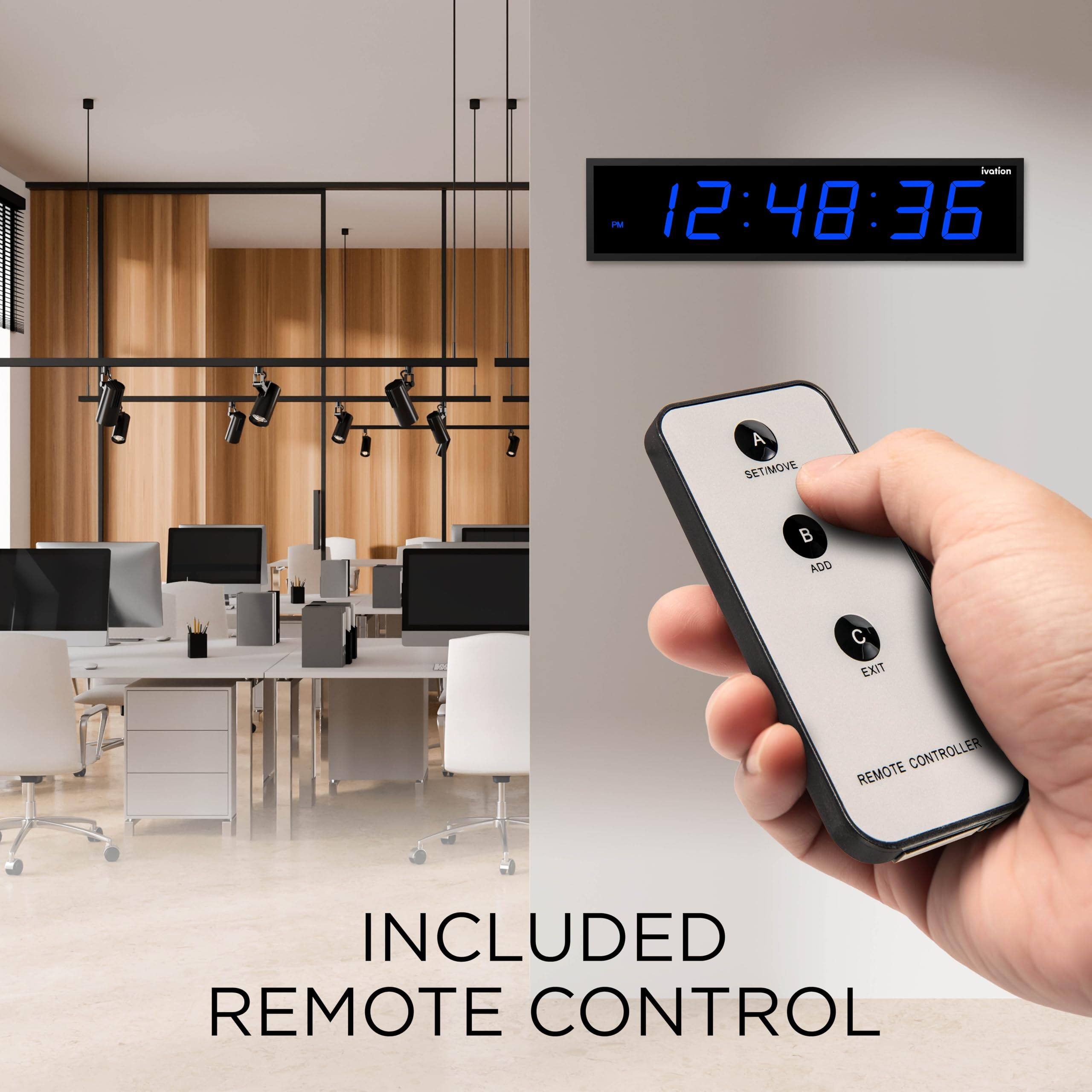 rution P 12:48:36 A SET/MOVE B ADD C EXIT CONTROLLER REMOTE INCLUDED REMOTE CONTROL