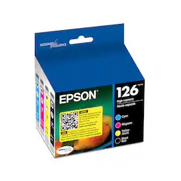 Epson - 126 4-Pack Ink Cartridges - Black/Cyan/Magenta/Yellow