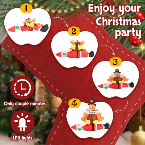 1
2
Enjoy your Christmas party
3
Only couple minutes
4
Not so fasti Santa
LED lights