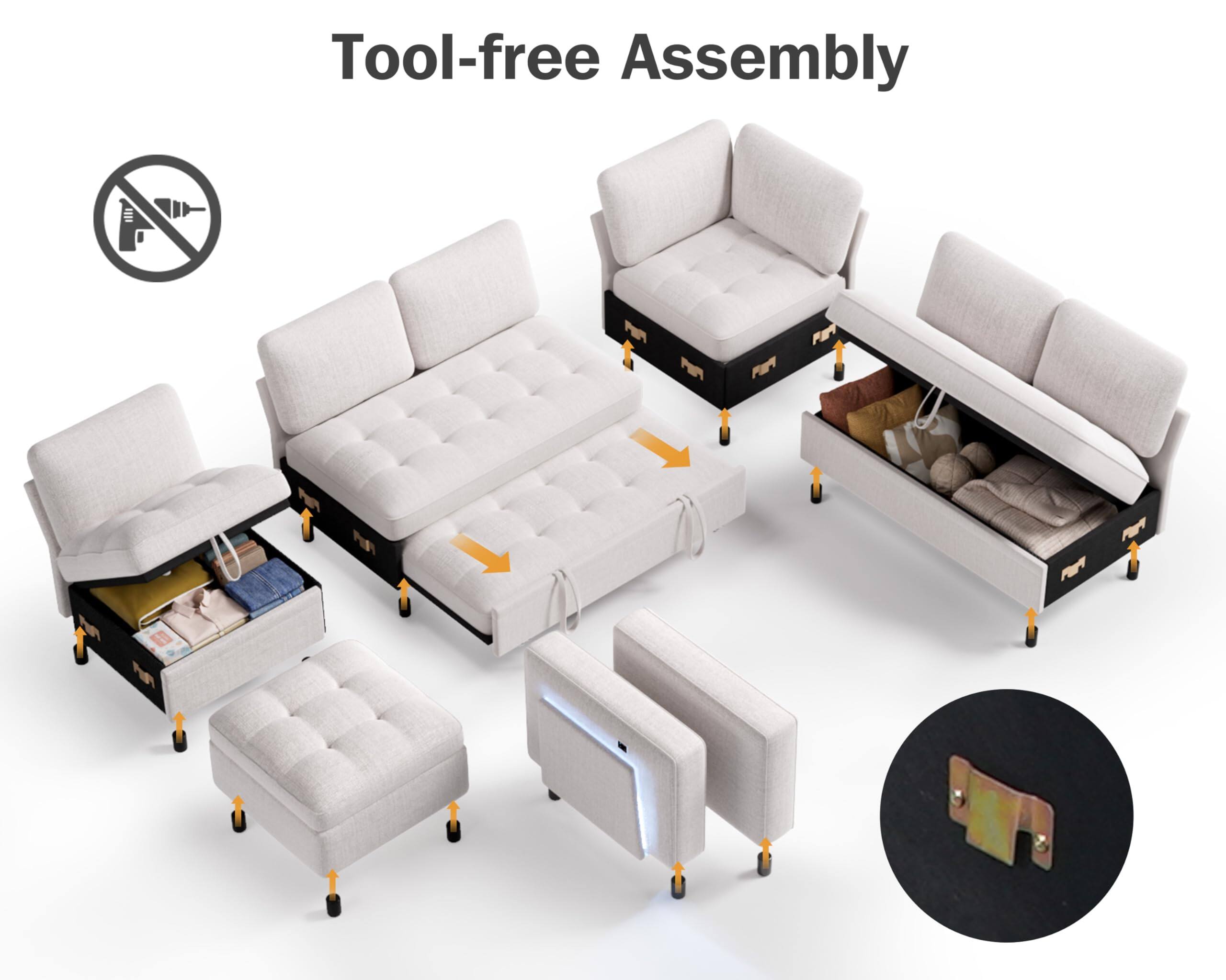 Tool-free Assembly